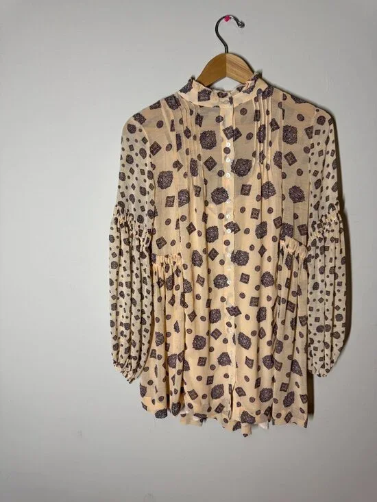 Free People Women's Turn Turn Mini Dress w/ Medallion Print Sz. XS - Picture 2 of 7